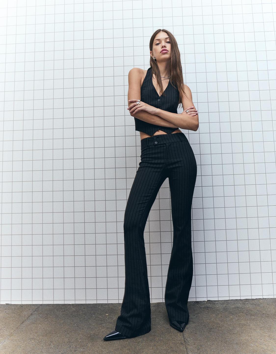 Bengaline waistcoat and flared trousers set