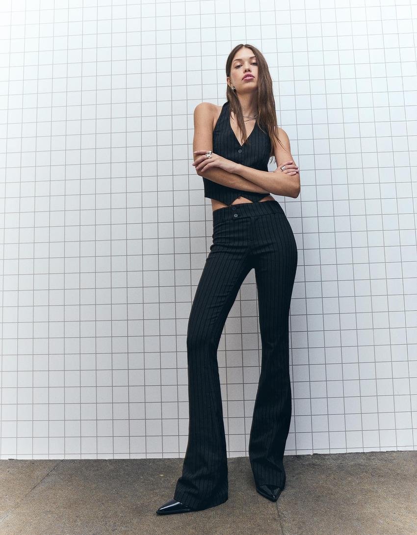 Bengaline waistcoat and flared trousers set-Bengaline waistcoat and flared trousers set-0