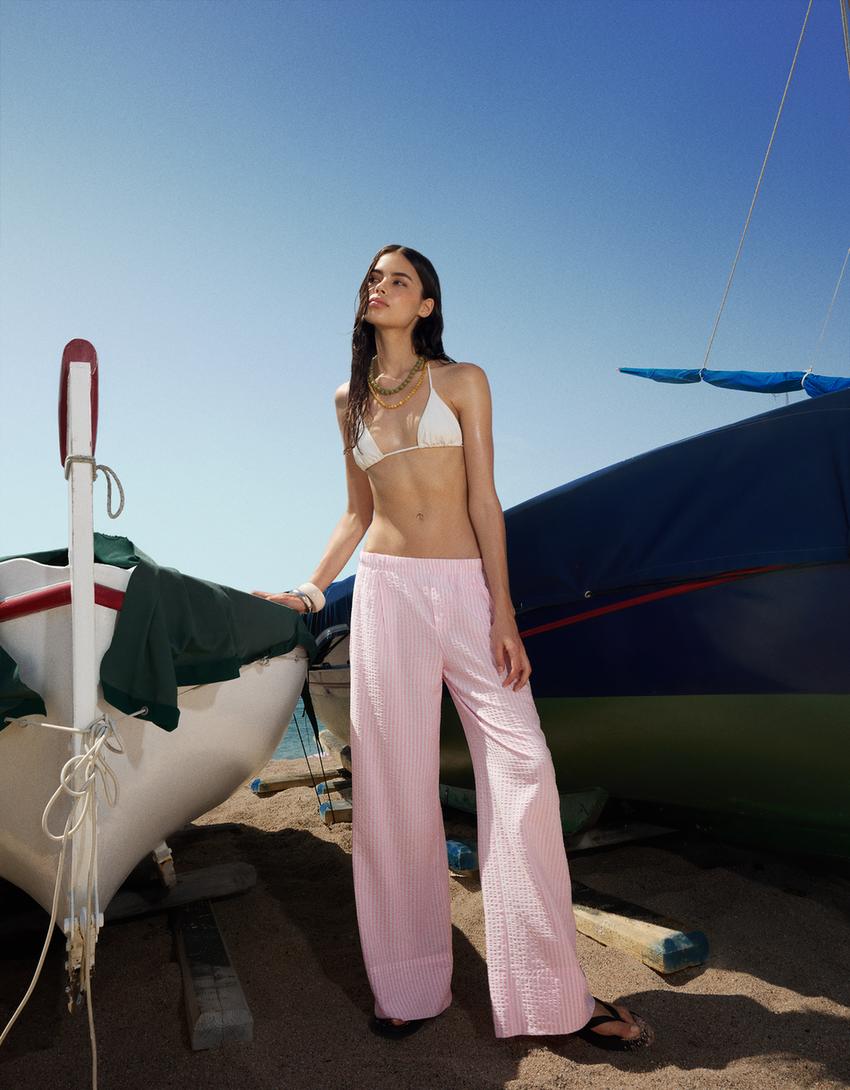 Pantalón wide leg textura-Rosa-0