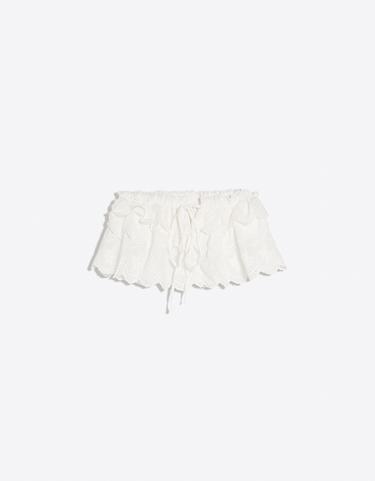 Embroidered overskirt — White 2