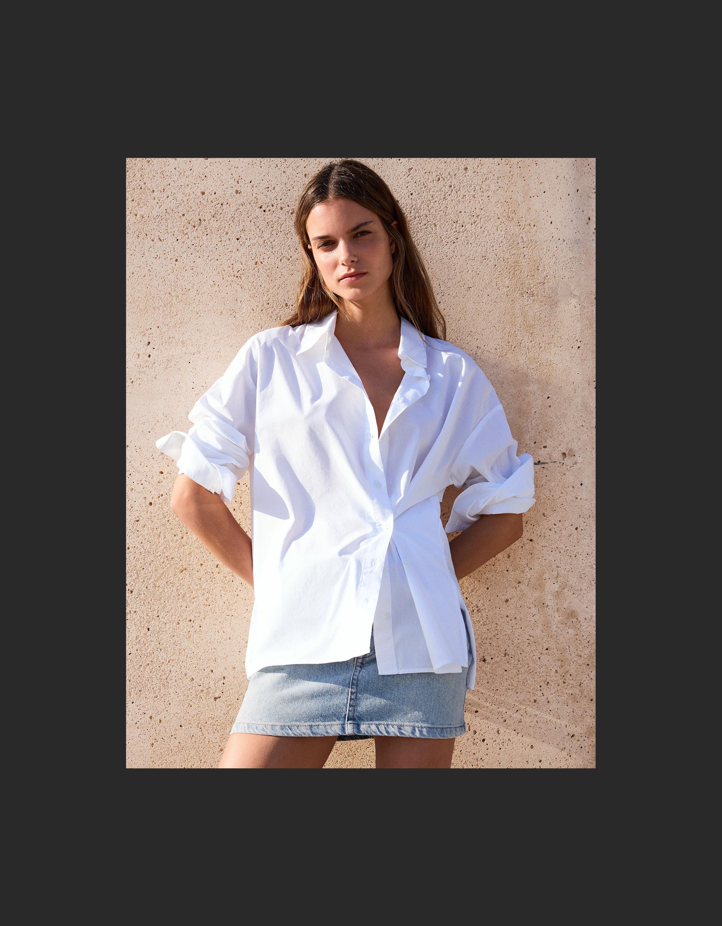 Uzun kollu kruvaze gömlek - Görsel 70