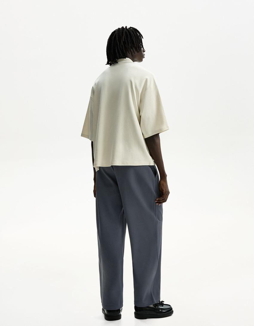 Jogger baggy trousers-Grey-2