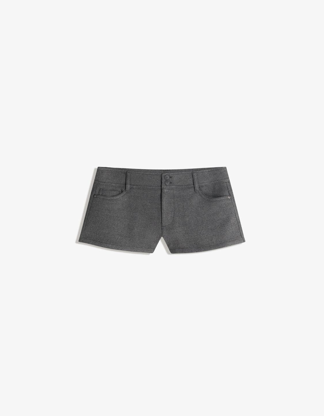 Mini-Shorts mit Wolle