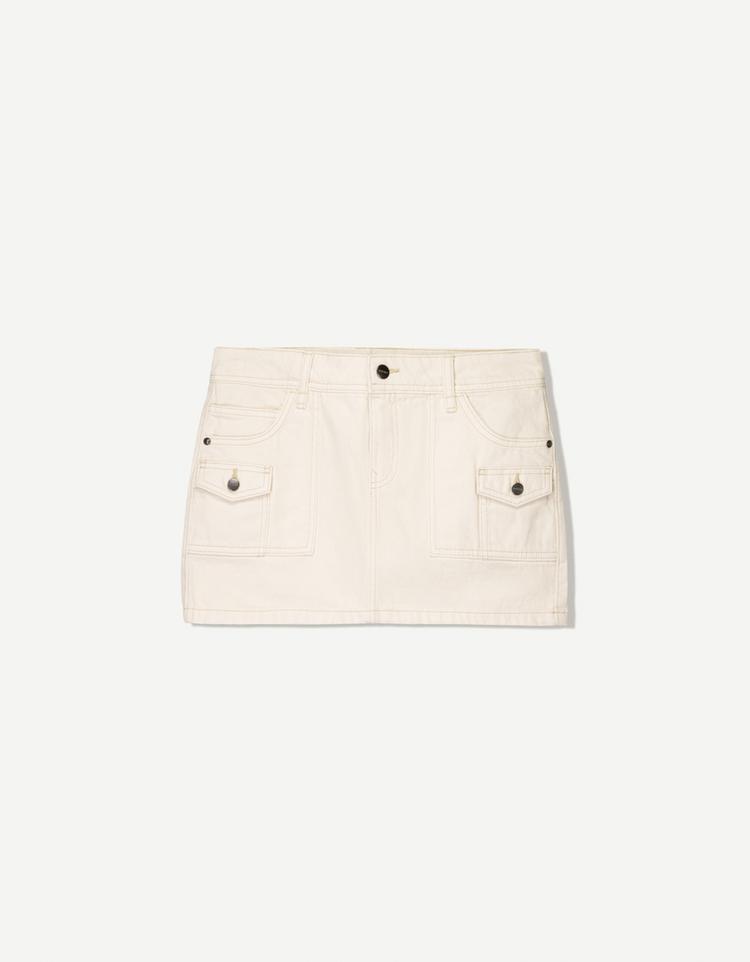 Utility mini skirt
