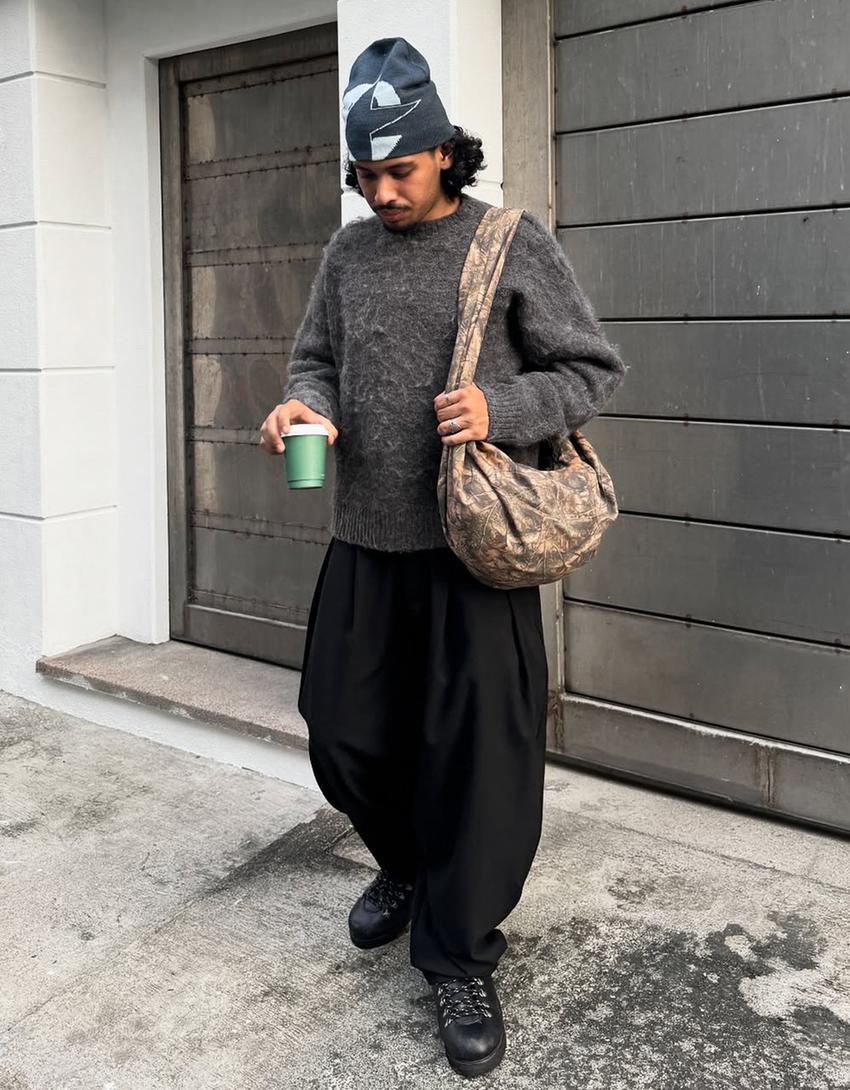 Estampat per a gorro de llana-Blau