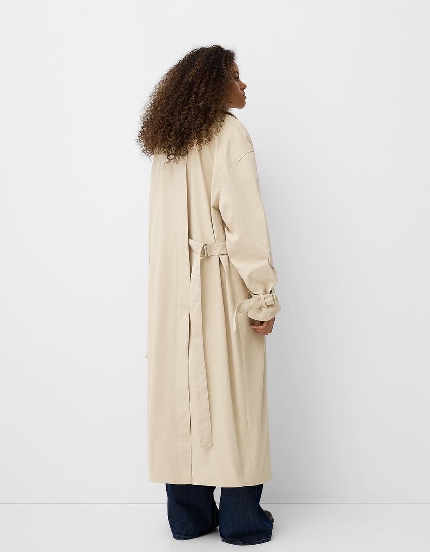 Trench Coat Joseph Taille 40 Noir - Occasion En Très Bon état (TBE), Longueur 100 Cm, Coton