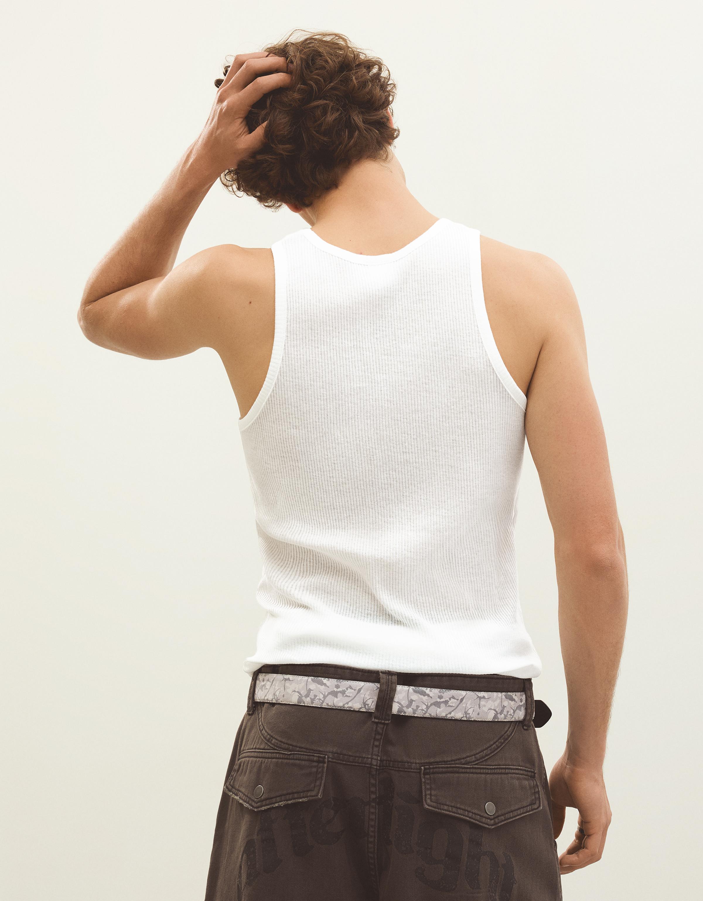 Fitilli baskılı askılı tişört - Görsel 11