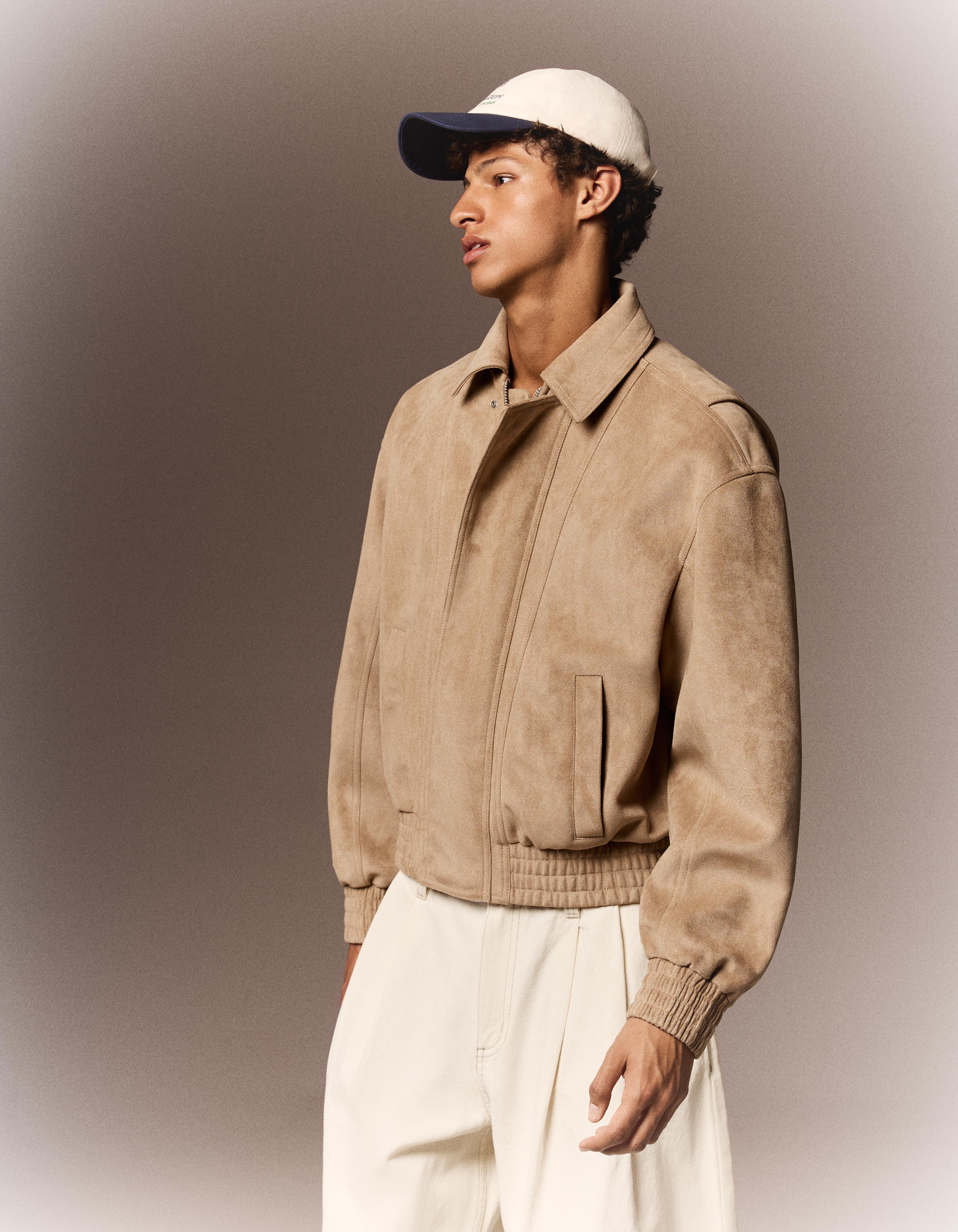 【dium.】Fake Suede Jacket Faux suede jacket - Men | Bershka