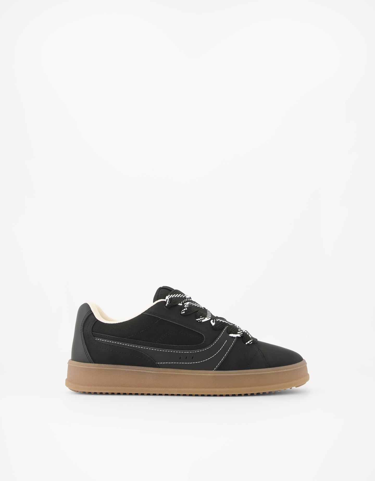 Bershka buty sportowe skater ze sznurówkami xl czarny