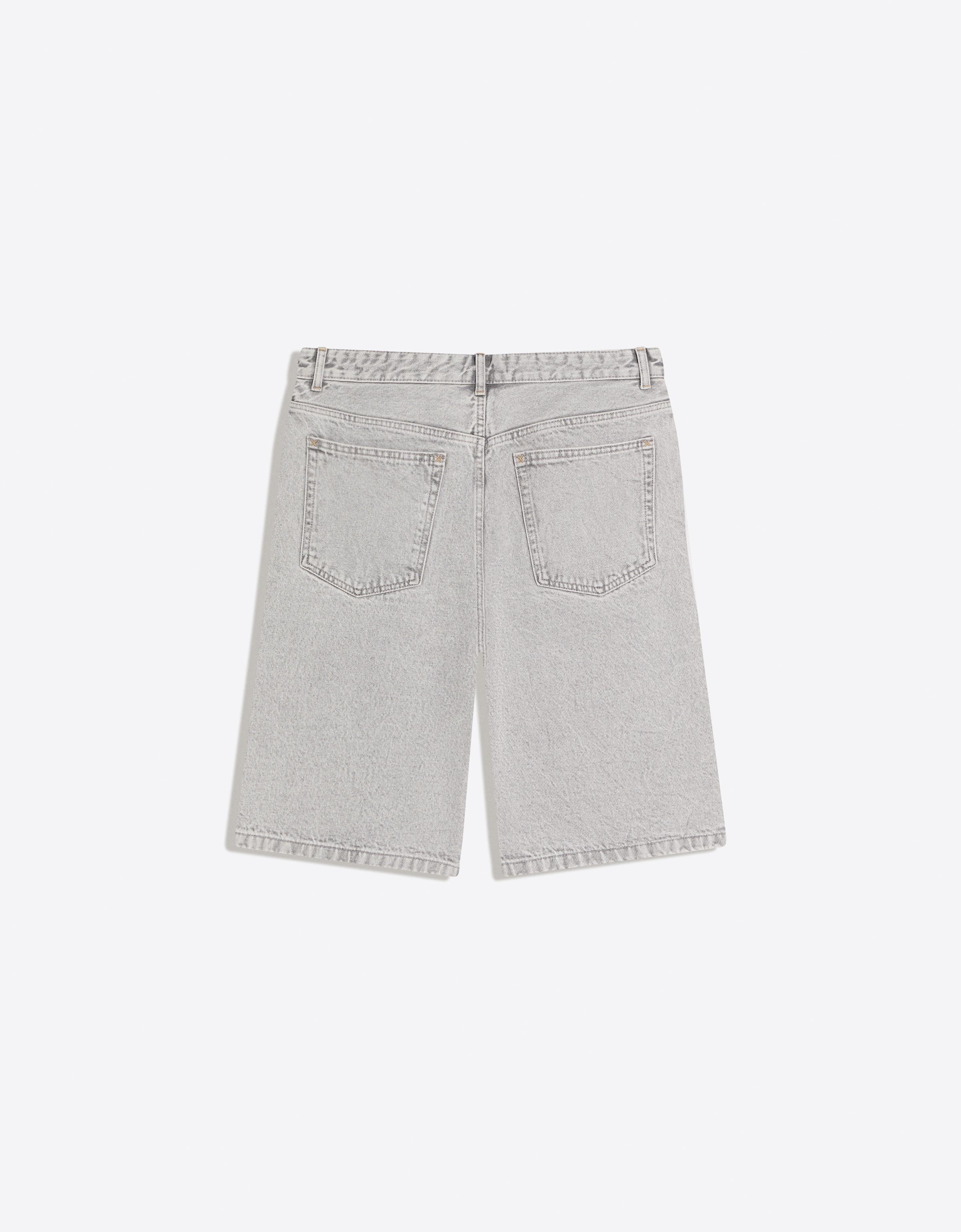 Baggy fit denim bermuda - Görsel 86