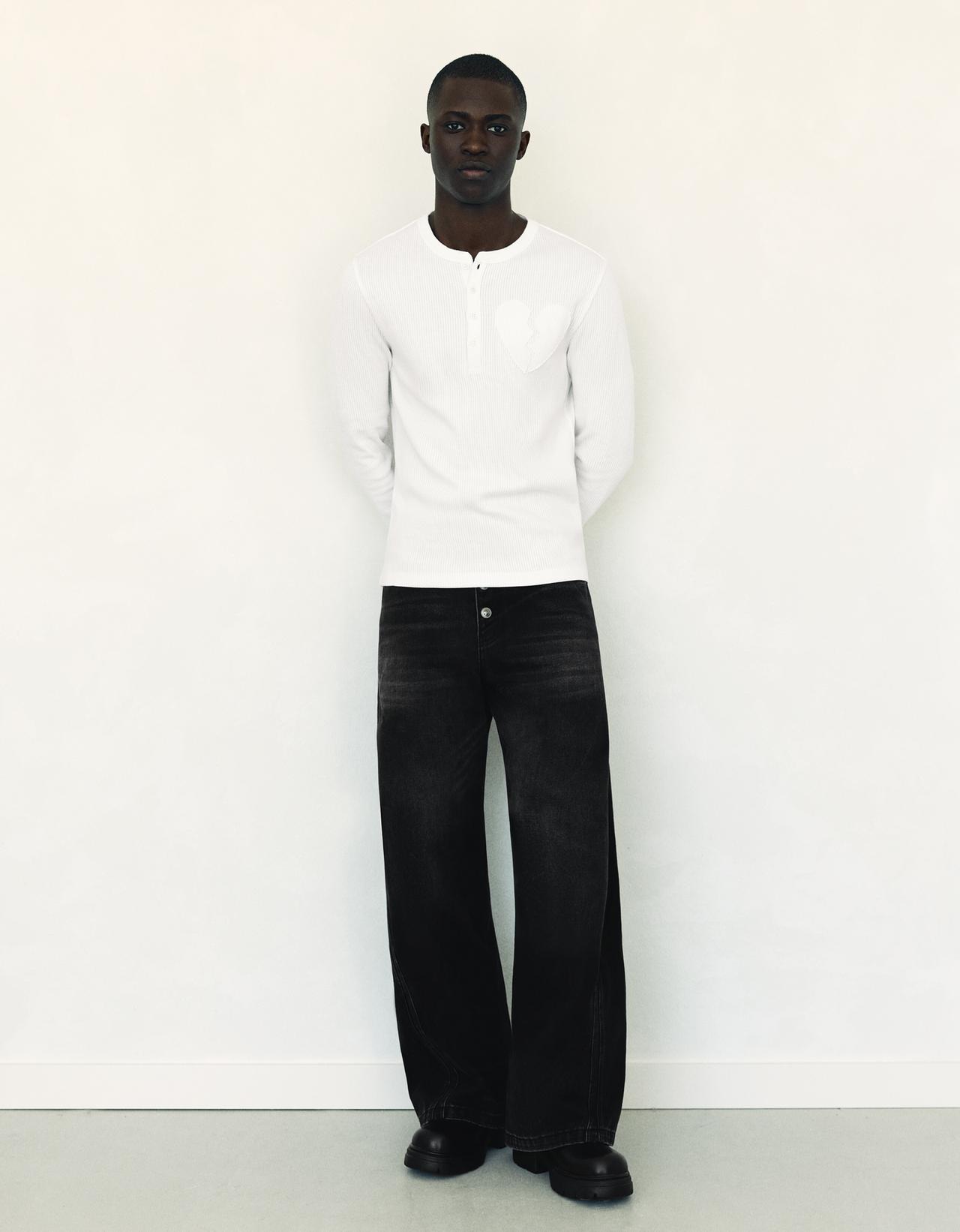 Boot-cut jeans — Black