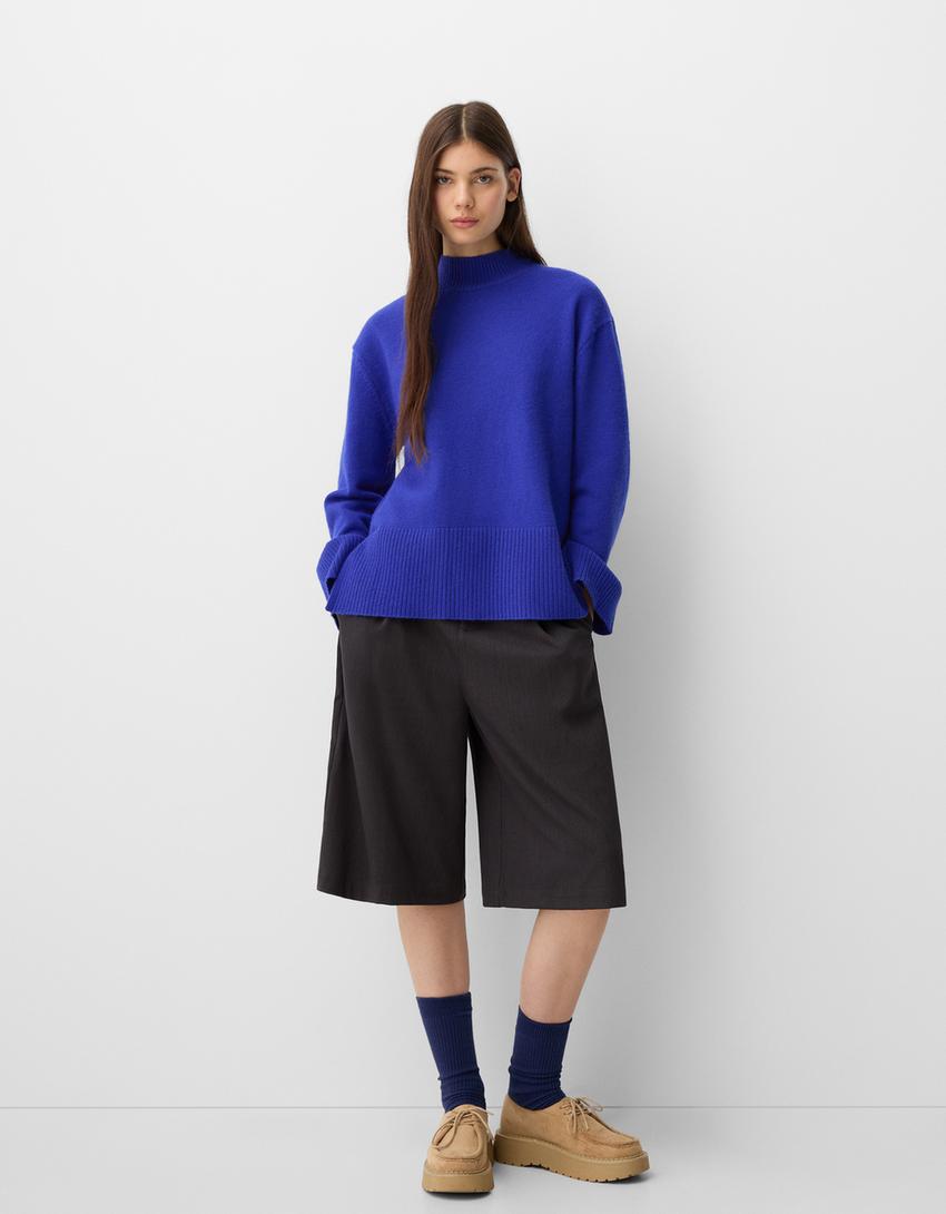 Rollkragenpullover-Blau-3