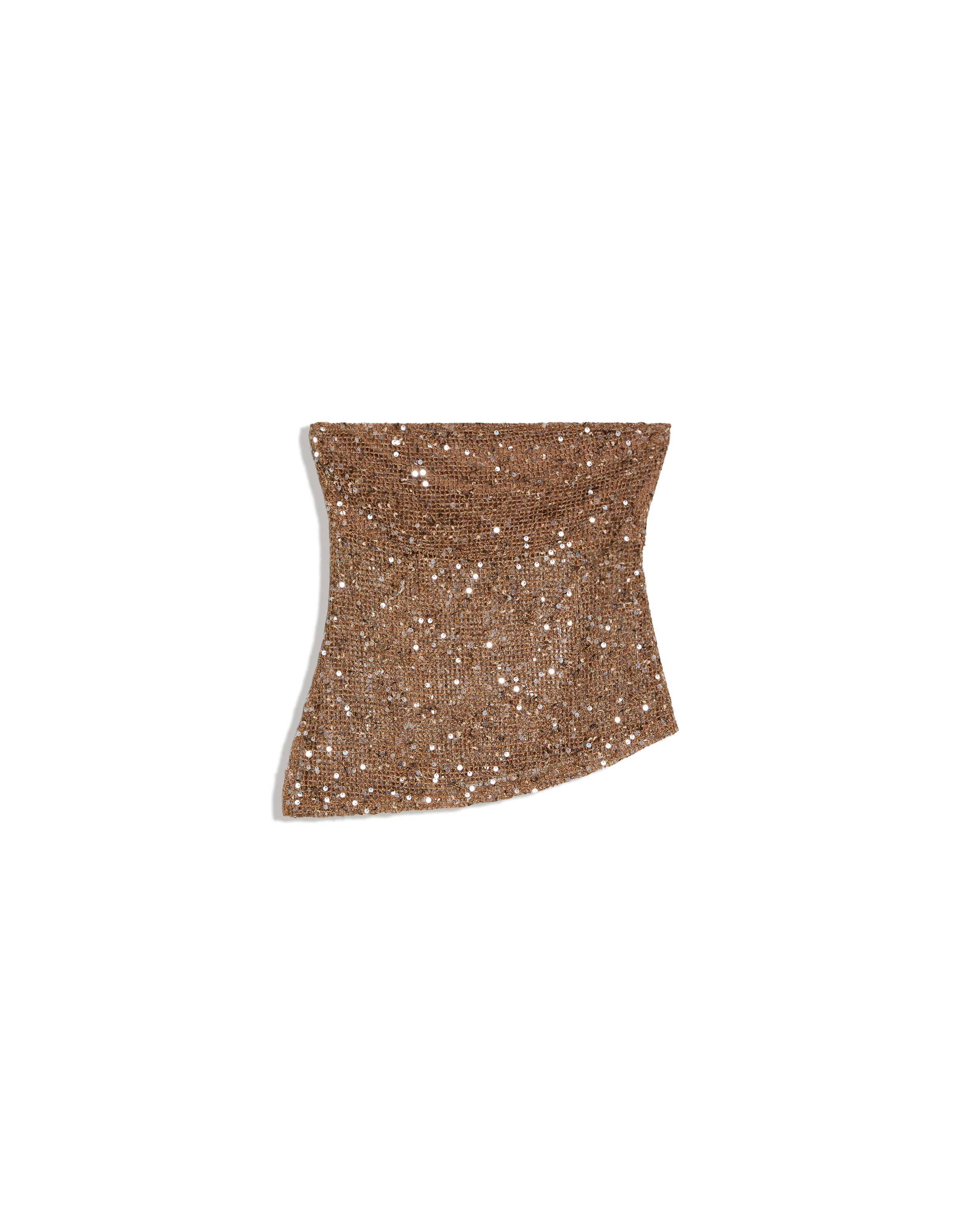 Bershka Pullu bandeau top görsel 3