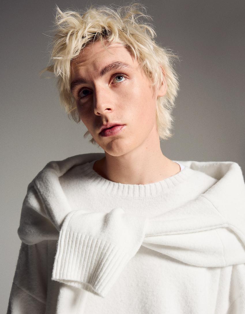 Cropped jumper-White