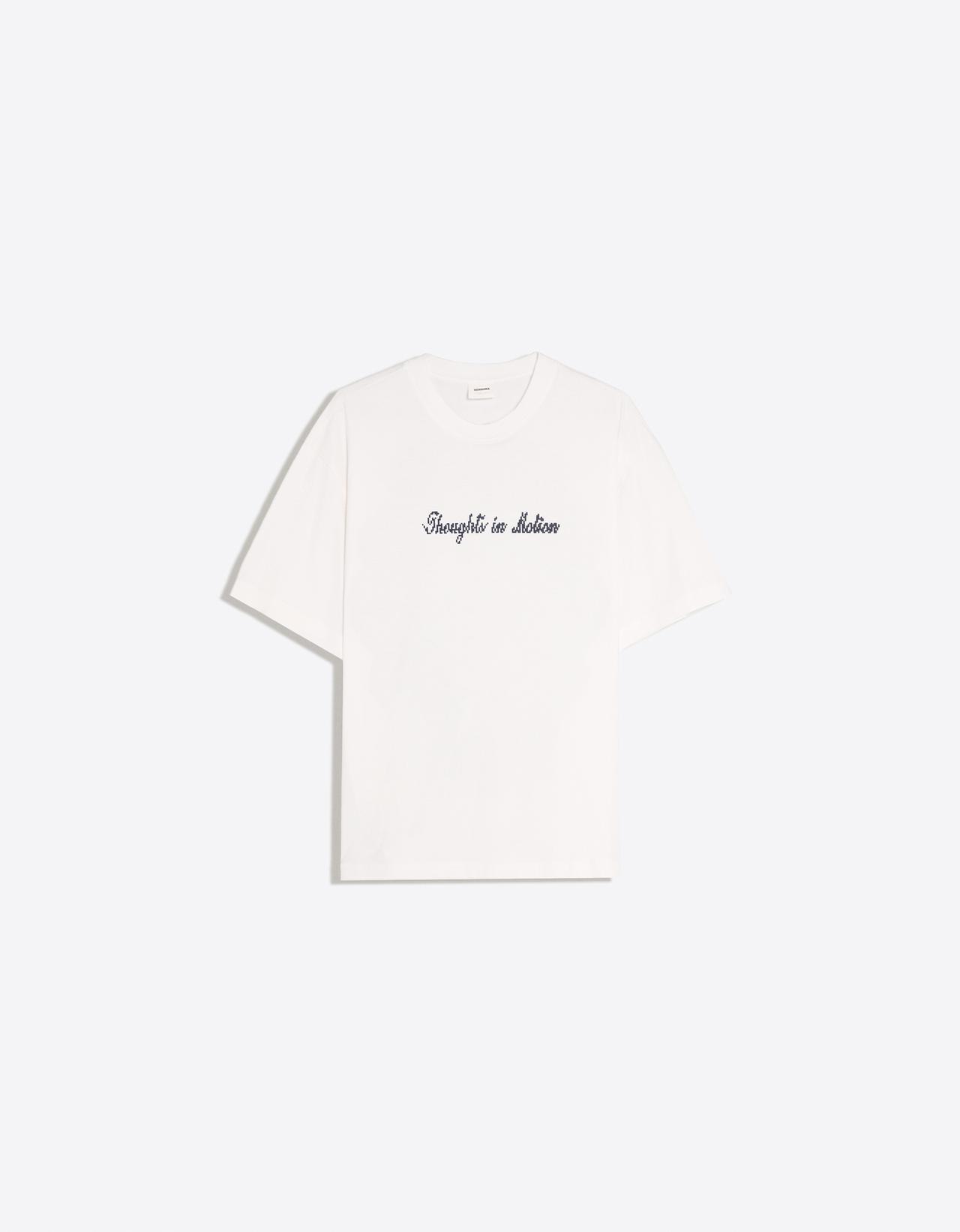 Short sleeve relaxed print T-shirt — White