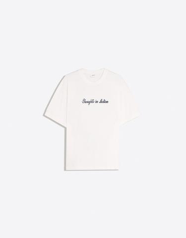 Short sleeve relaxed print T-shirt — White 5