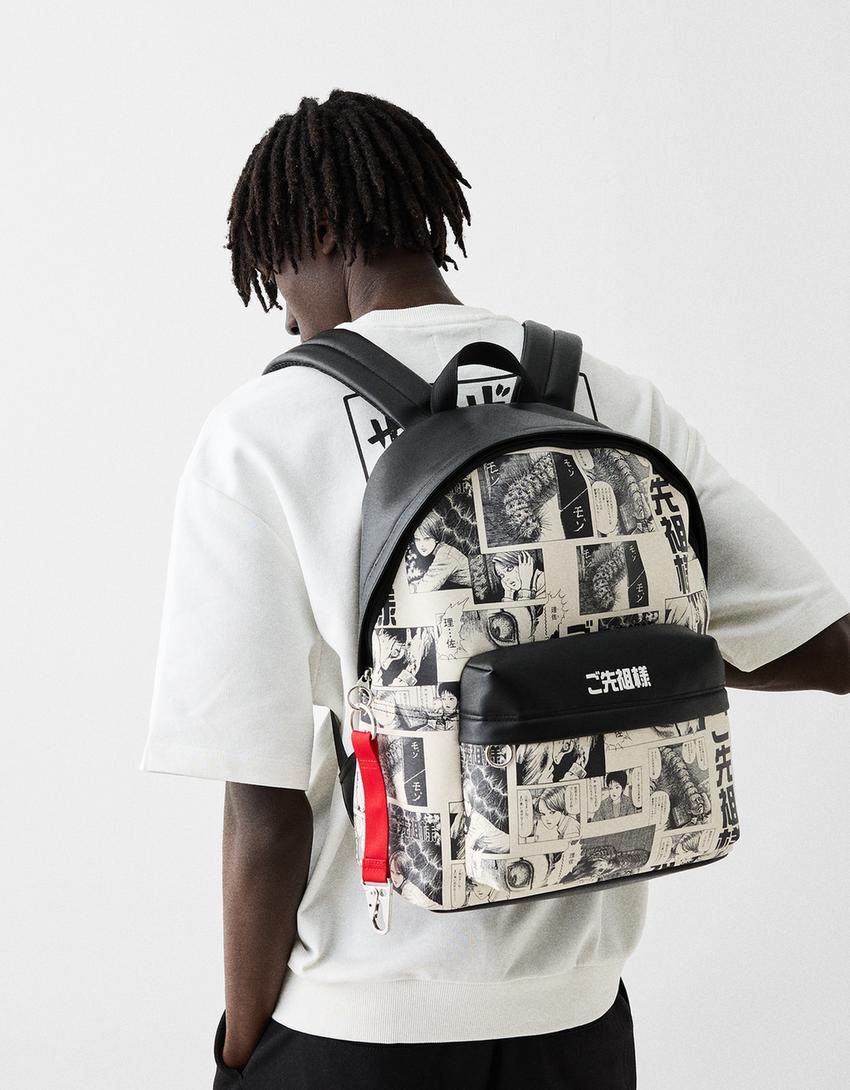Sac à dos imprimé Junji Ito Collection-Noir-1