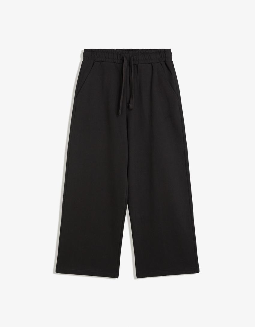Calças super baggy-Preto-3
