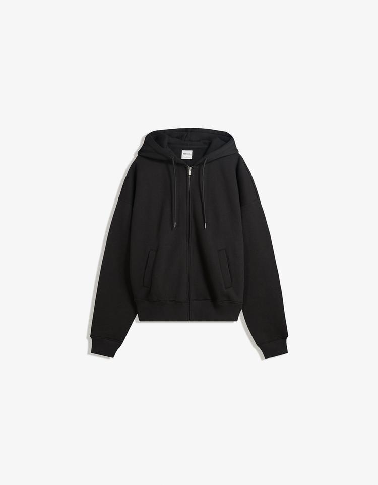 Sudadera cremallera capucha