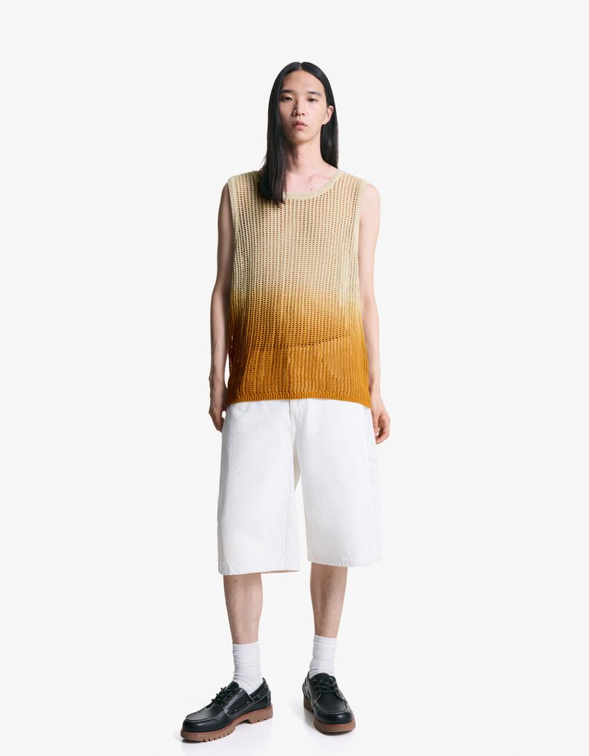 Strappy T-shirt-Beige-3