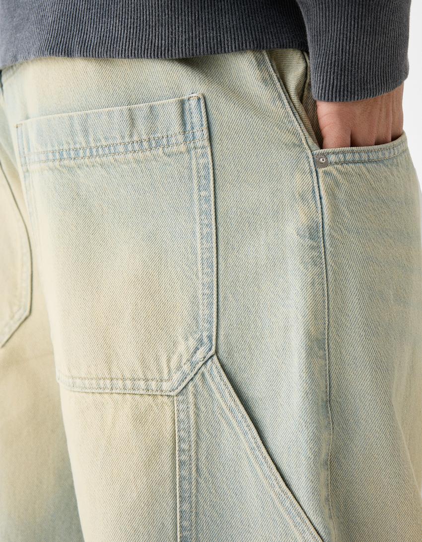 Jeans carpinteiro balloon-Verde-5