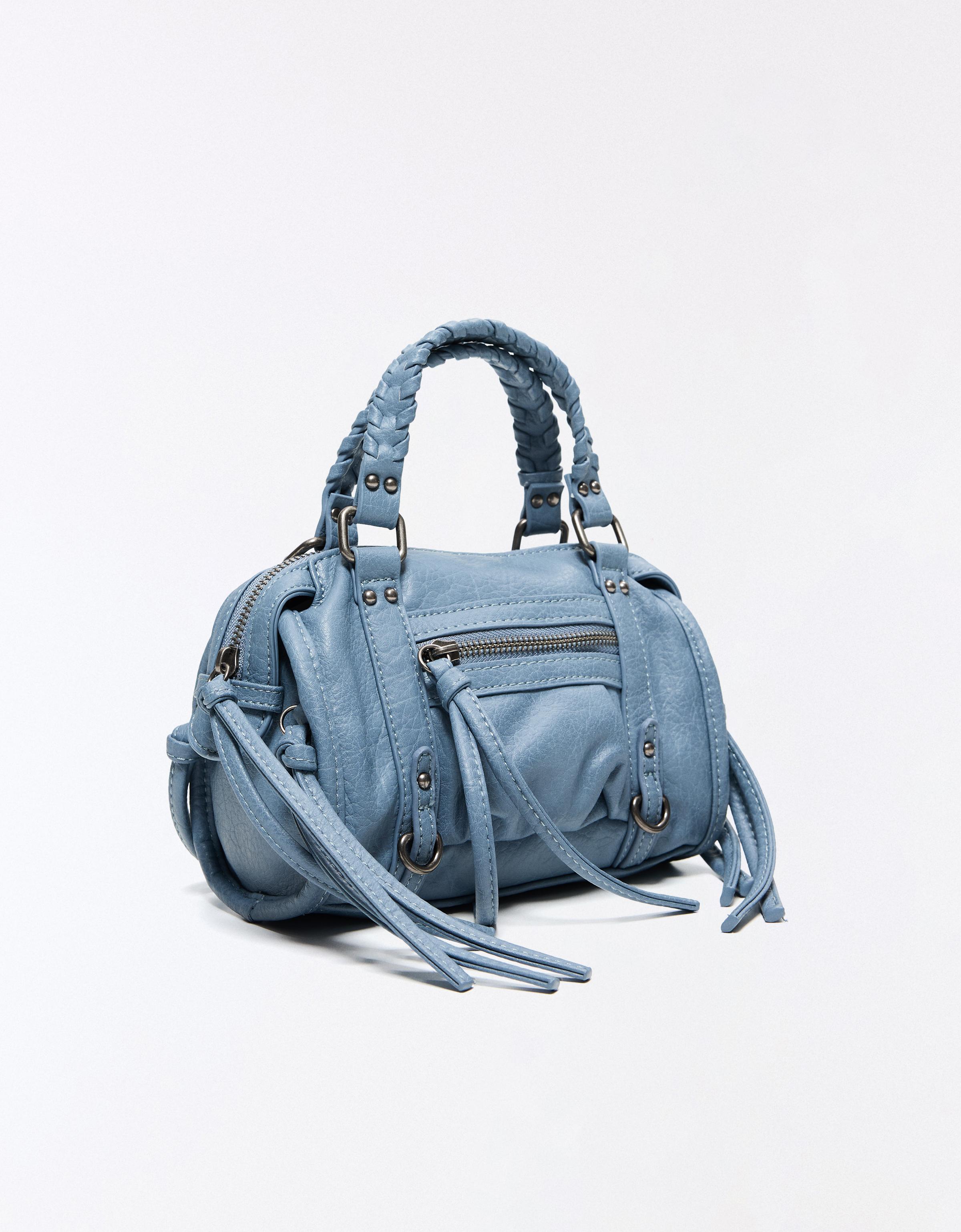 Mini bowling bag — Washed out blue