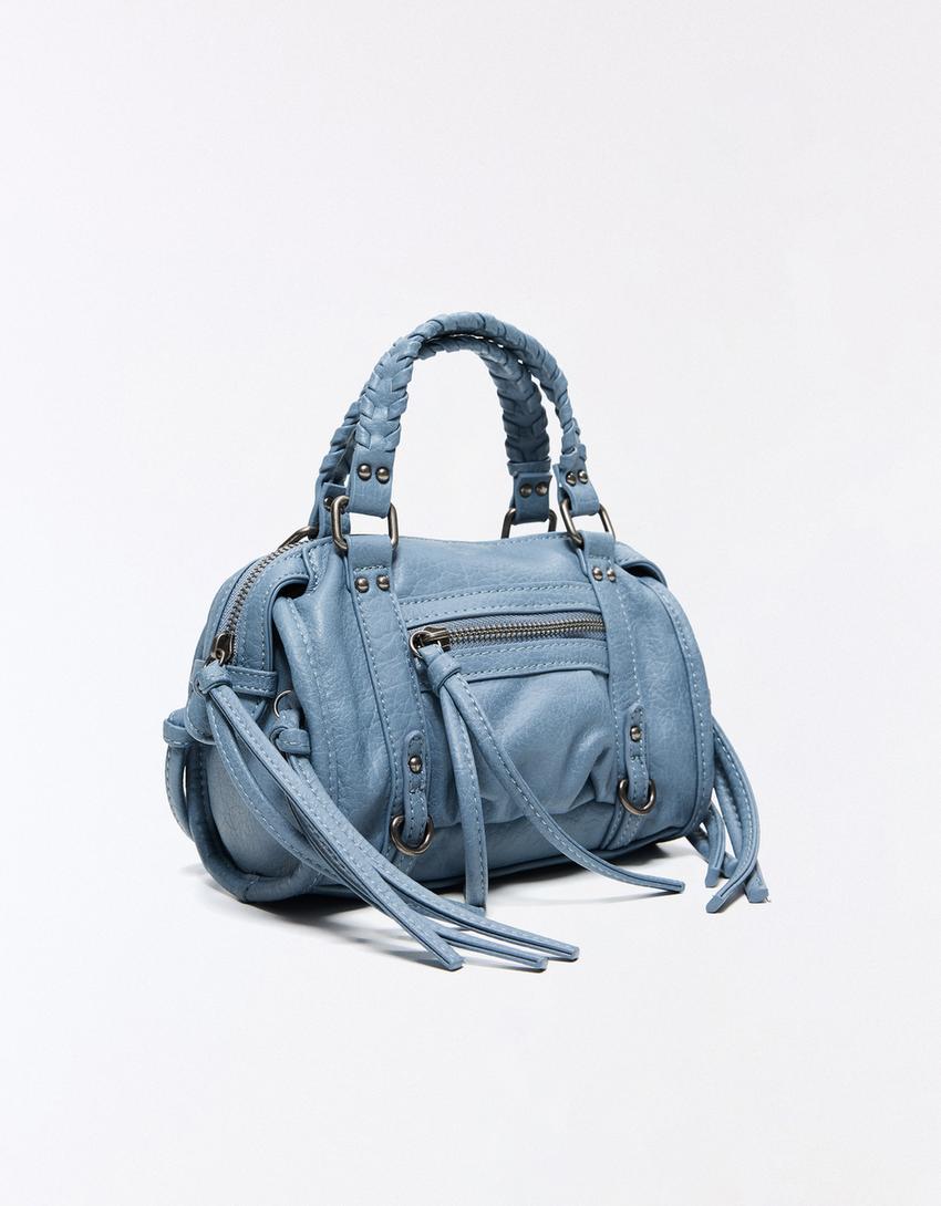 Mini Bowlingtasche-Ausgewaschenes Blau