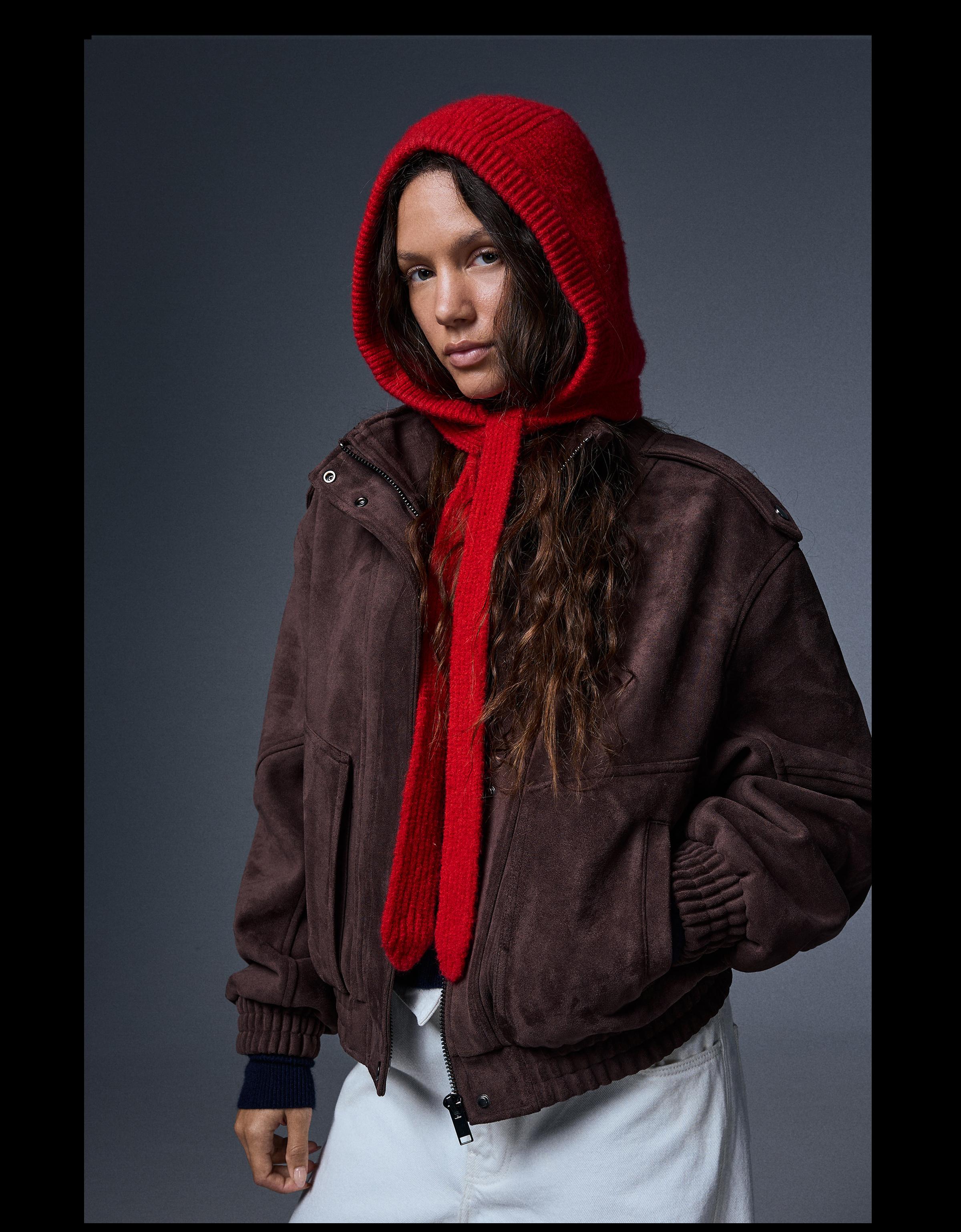 Bershka Örgü kapüşon görsel 6