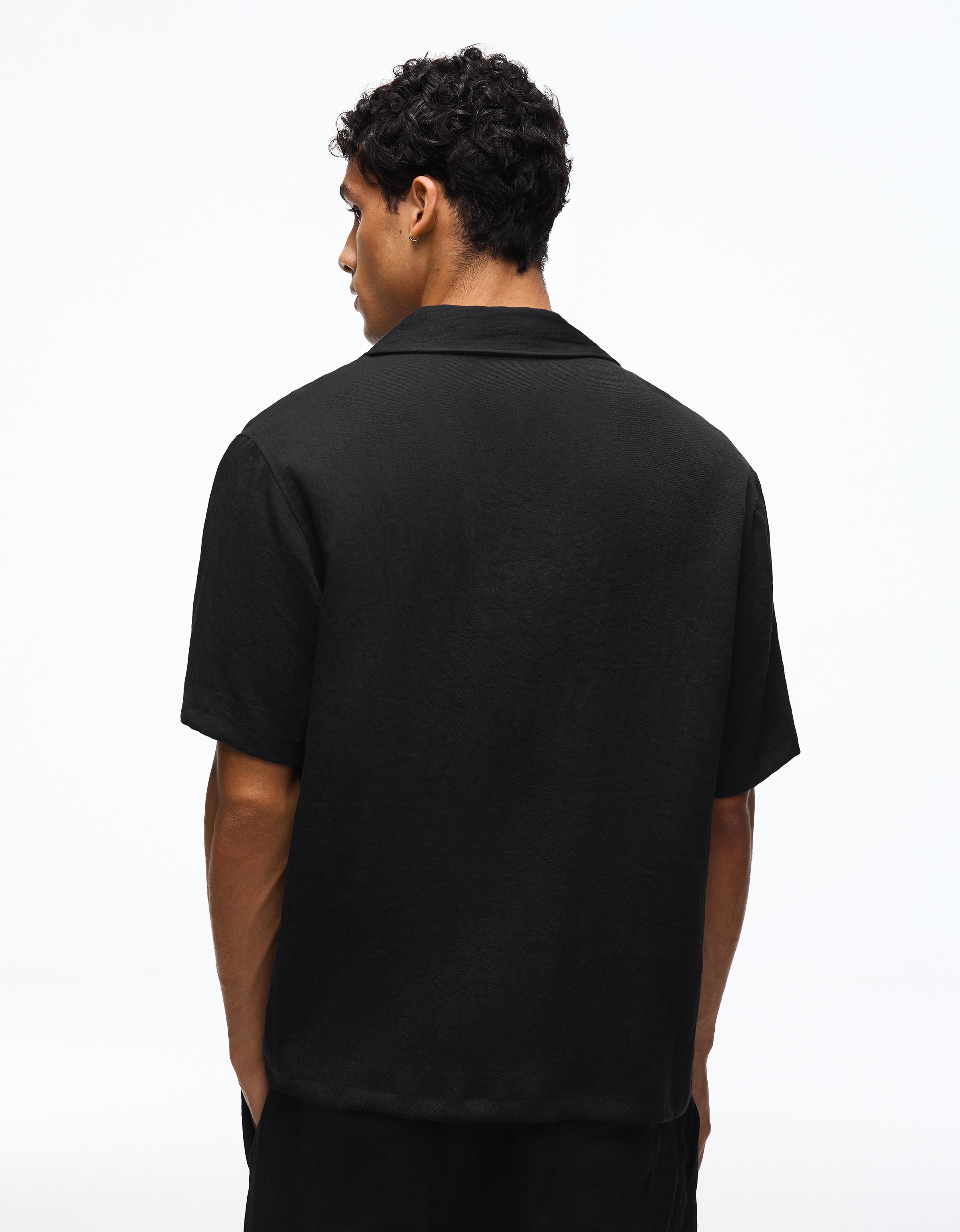 Rustic short sleeve shirt — Black