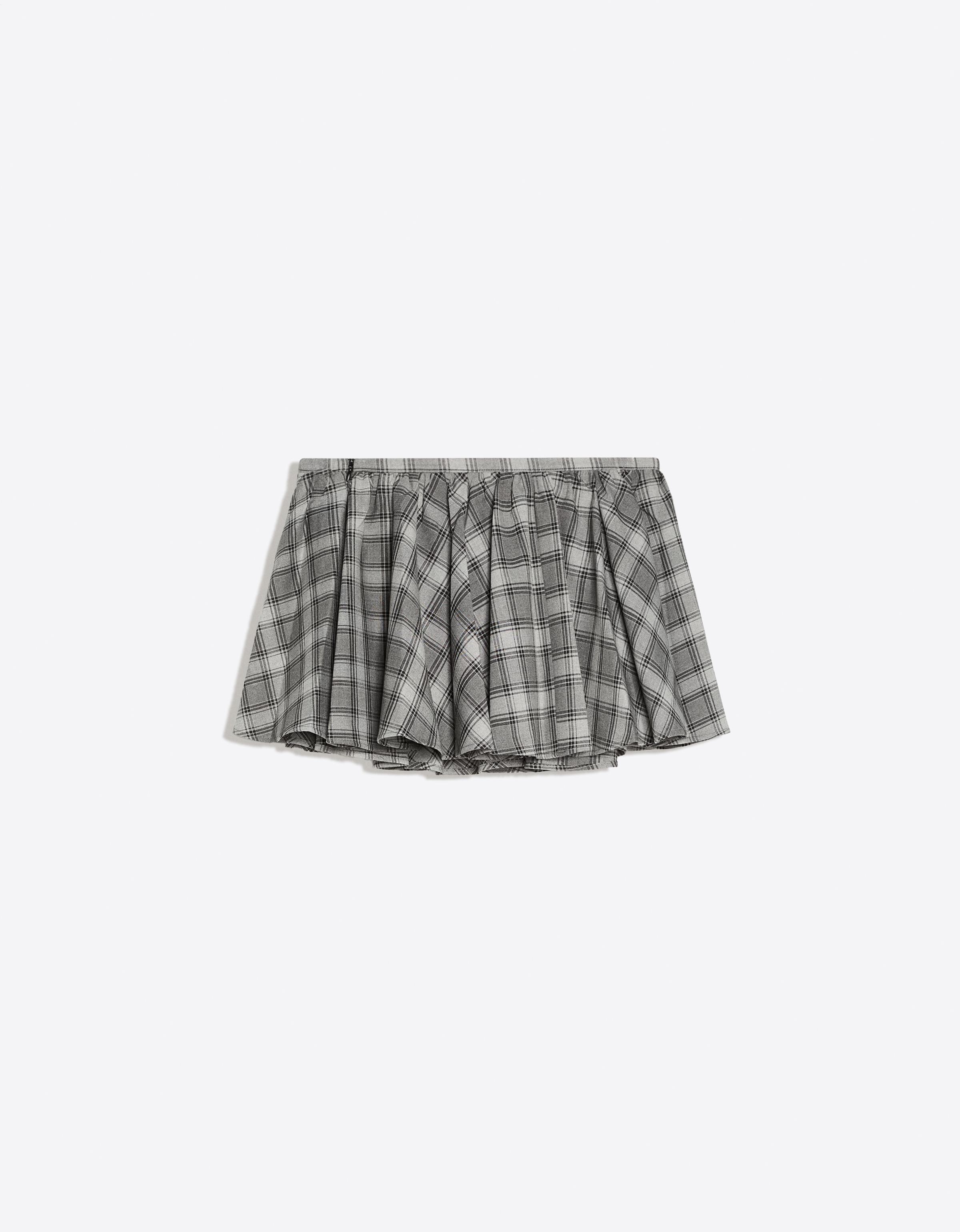A-line mini skirt — Dark grey