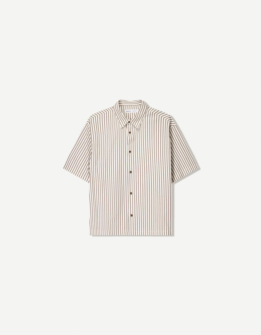 Conjunt camisa i pantalons-Marró-4