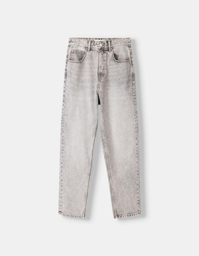 Loose fit jeans-Grey-5
