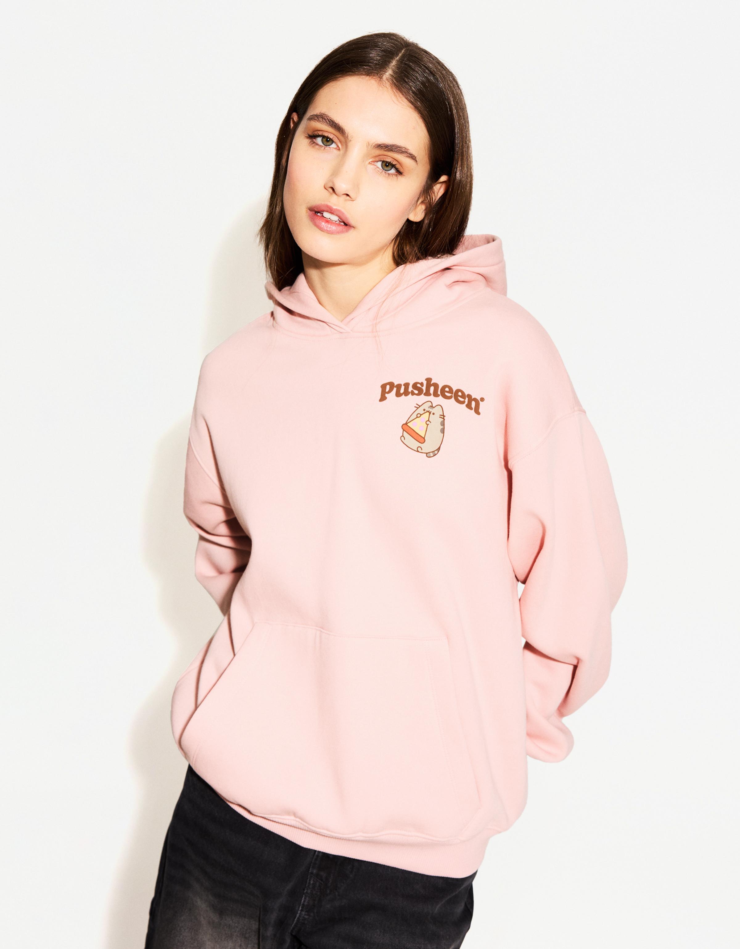 Bershka Hoodie Pusheen Mit Kapuze Damen Xs Rosa