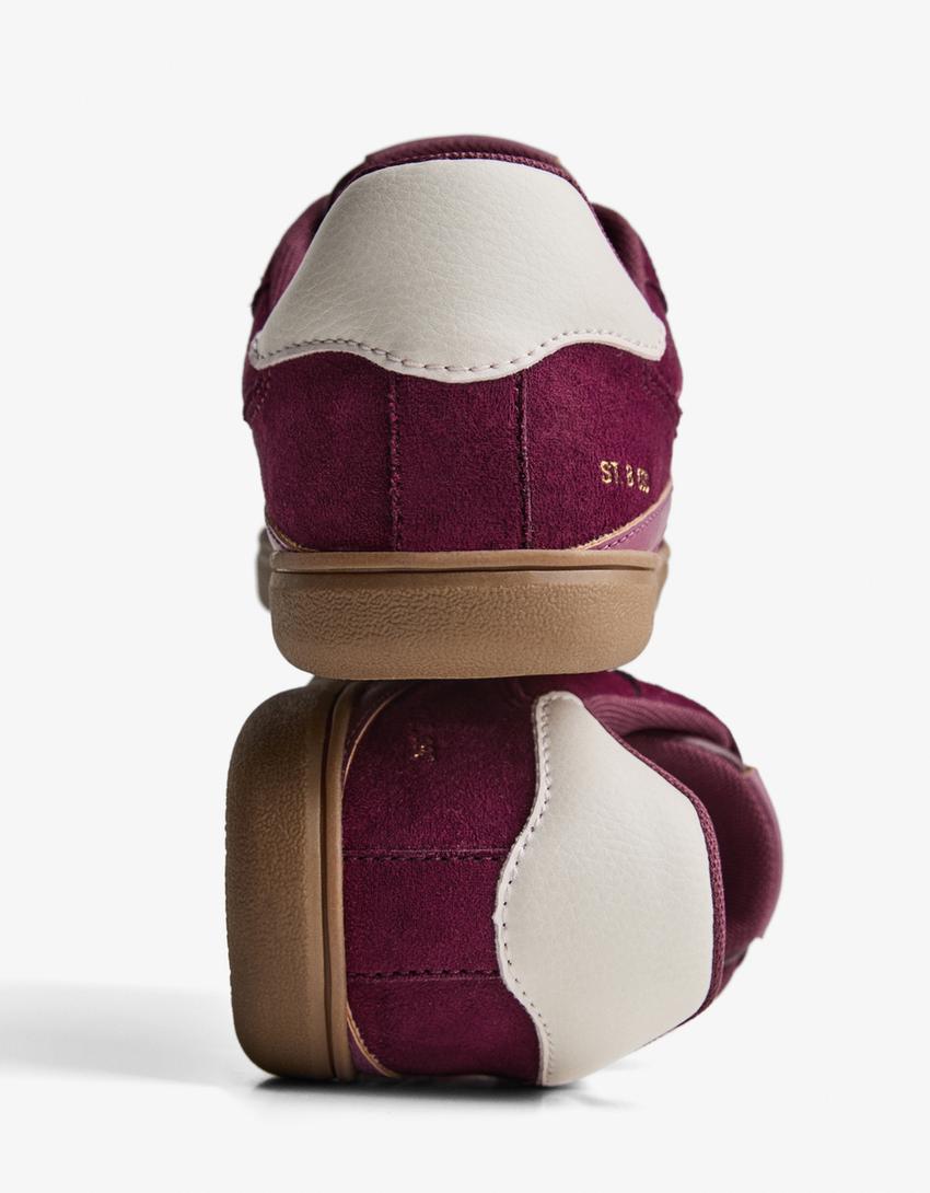 Retro-Sneaker-Granatrot