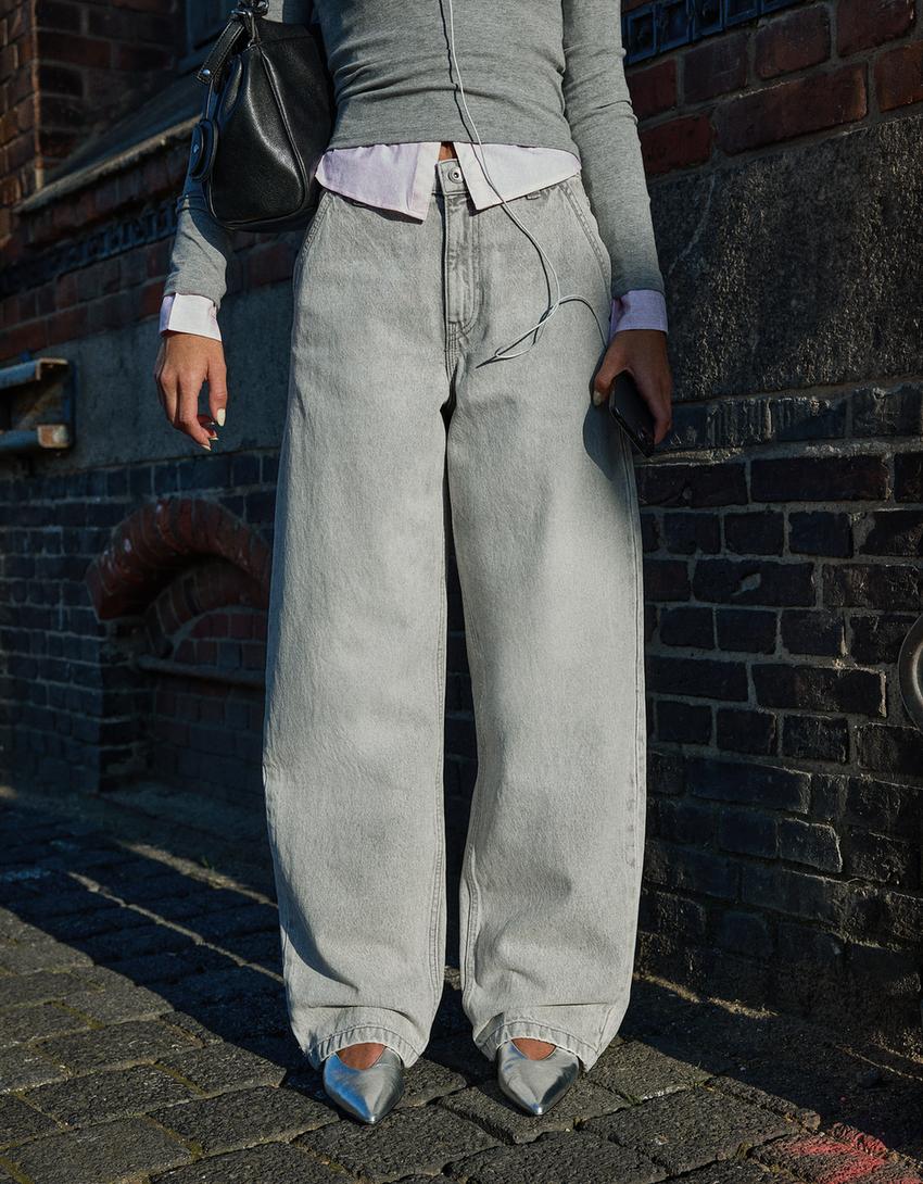 Jean baggy balloon-Gris