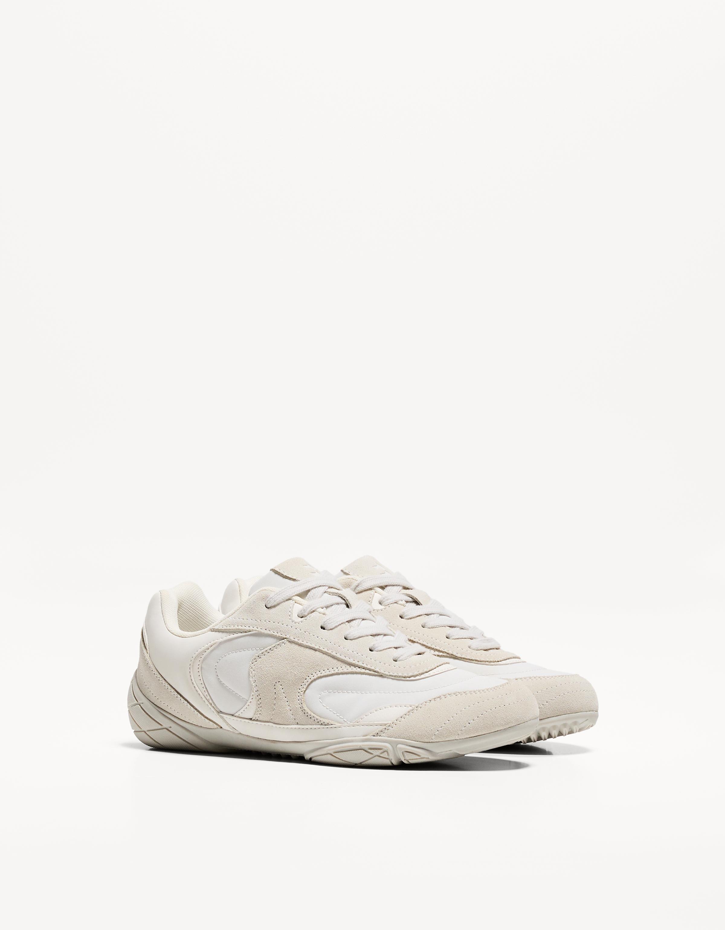 Bershka Sneaker Mit Feiner Sohle Damen 36 Weiss