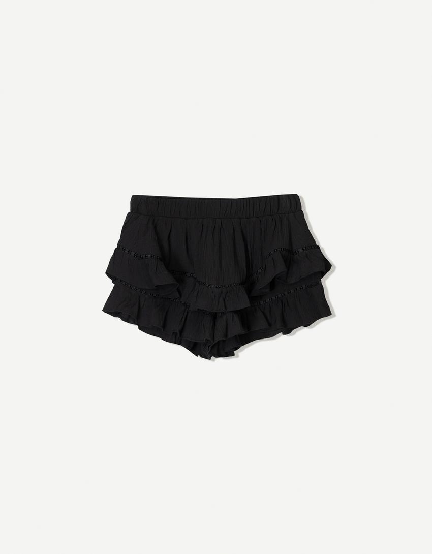 Falda pantalón textura boho