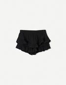 Textured boho skort