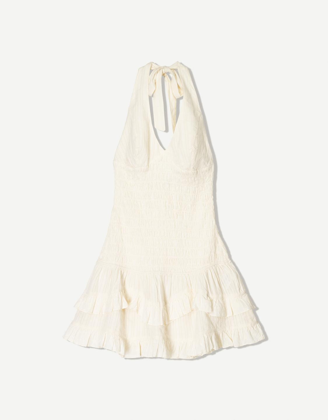 Ruffled mini dress