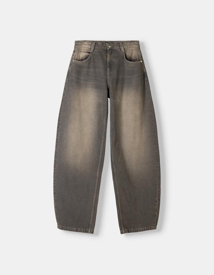 Bol kesim barrel jean