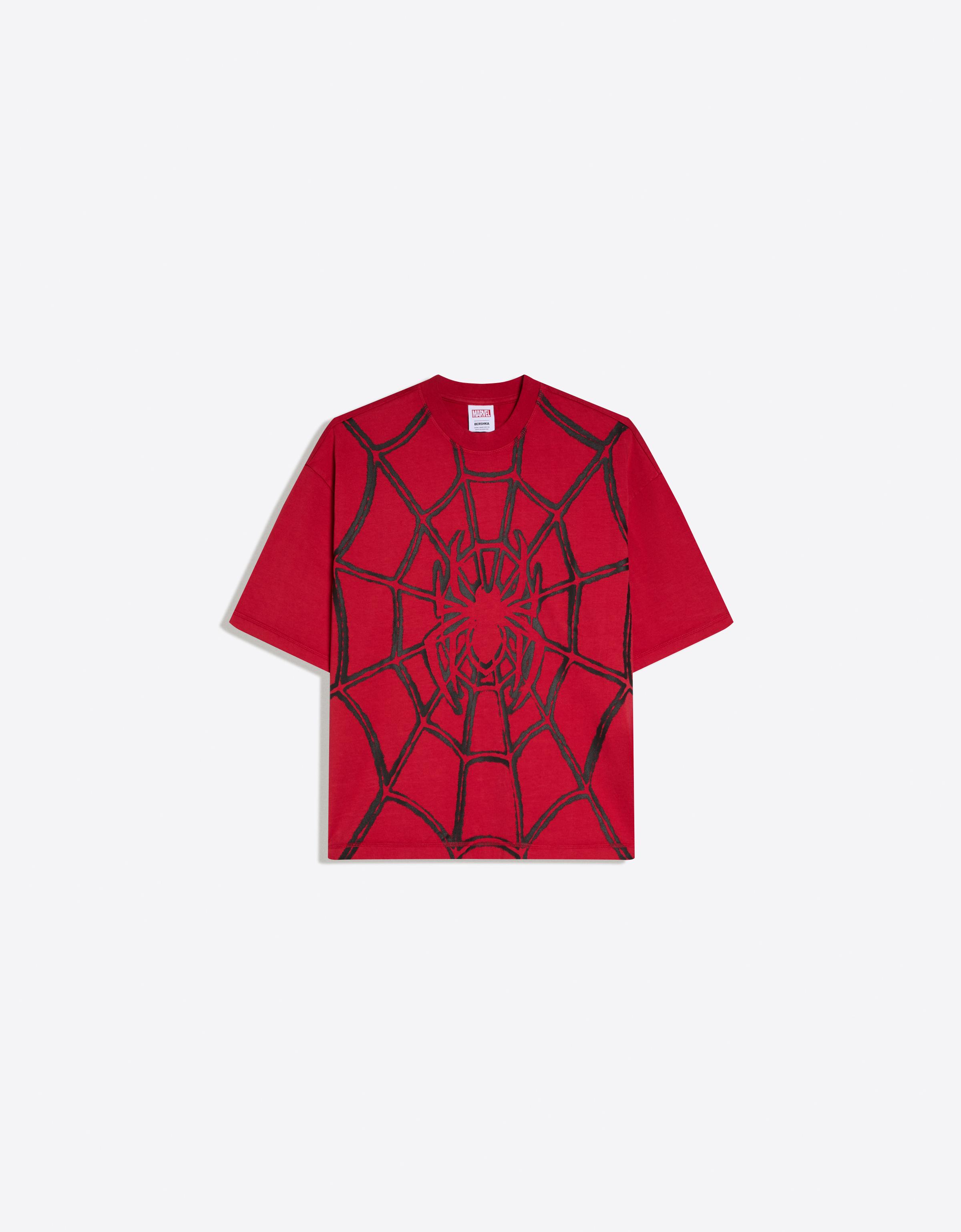 Bershka SPIDER-MAN boxy fit tişört görsel 5