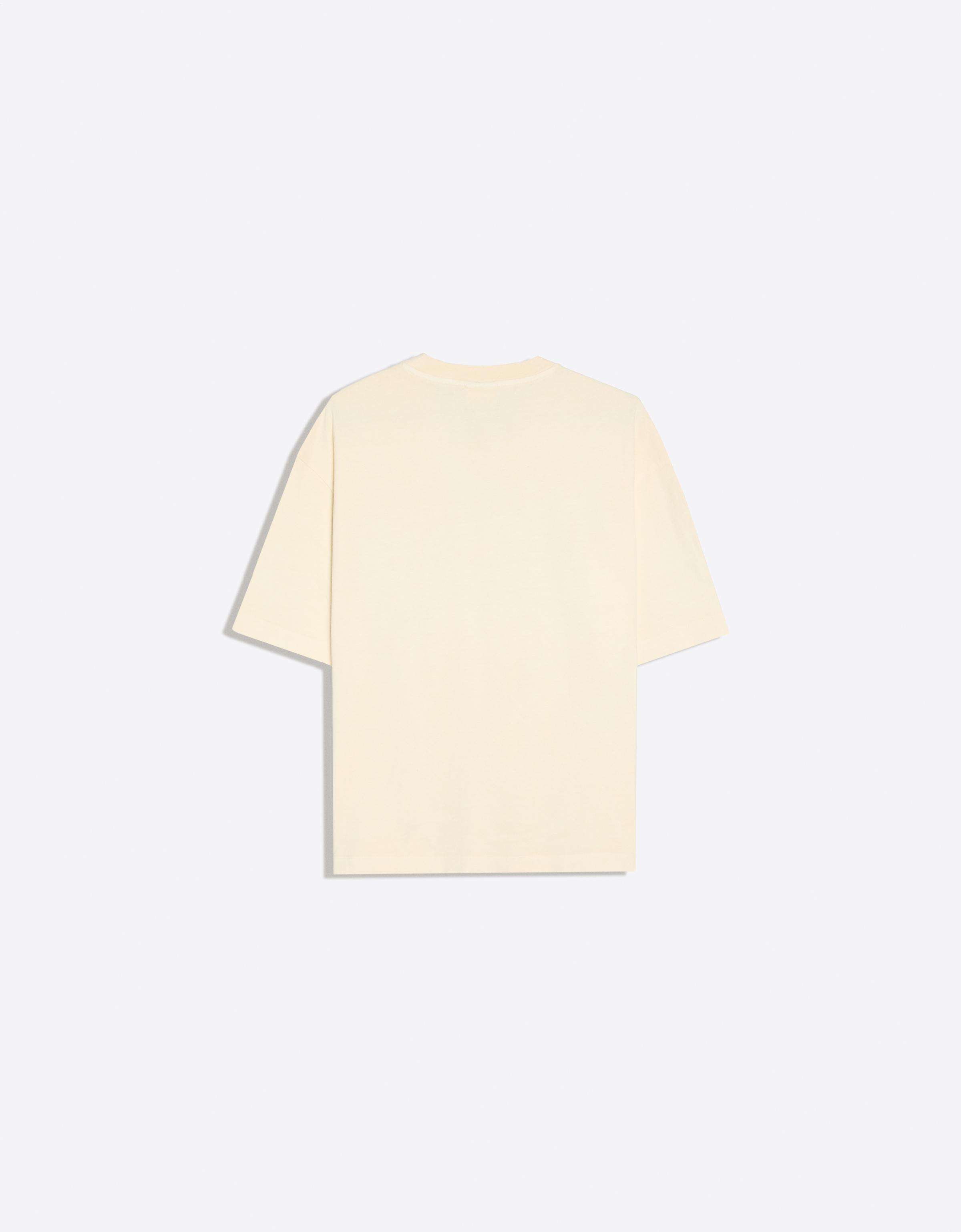 Boxy print T-shirt — Cream