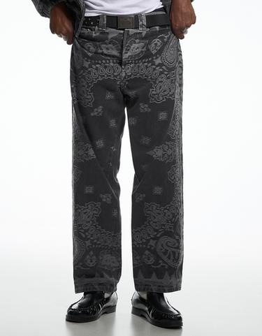 Jacquard jeans ARIES X Bershka — Black 4