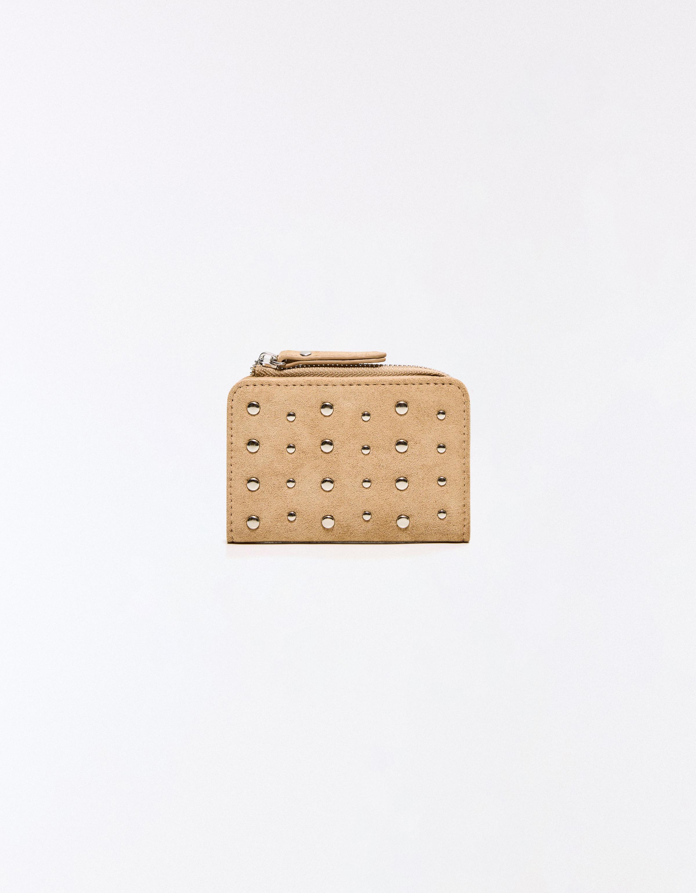 Monedero Efecto Ante Tachas Mujer Camel