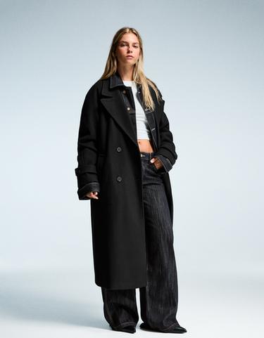 Soft trench coat with belt