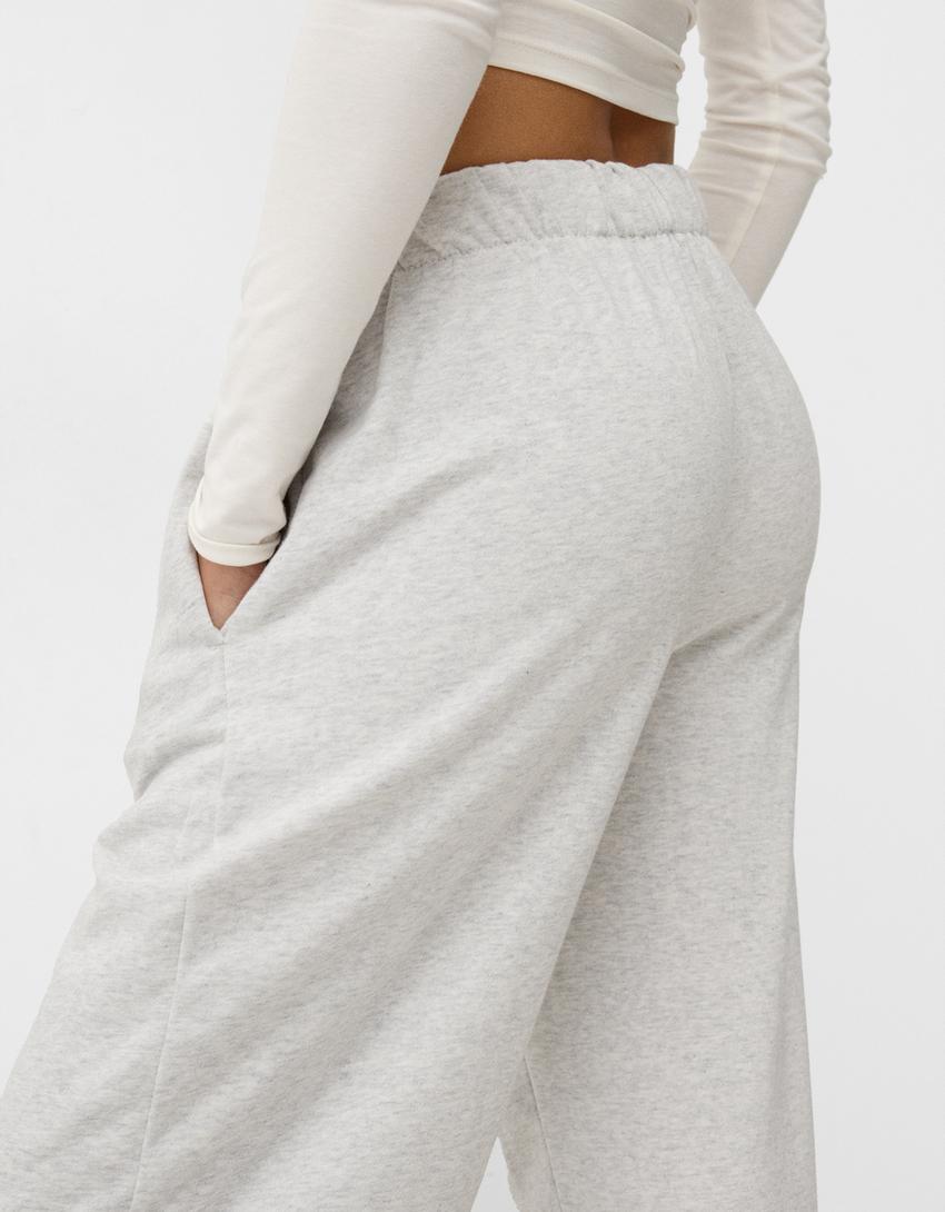 Plush joggers-Grey-3