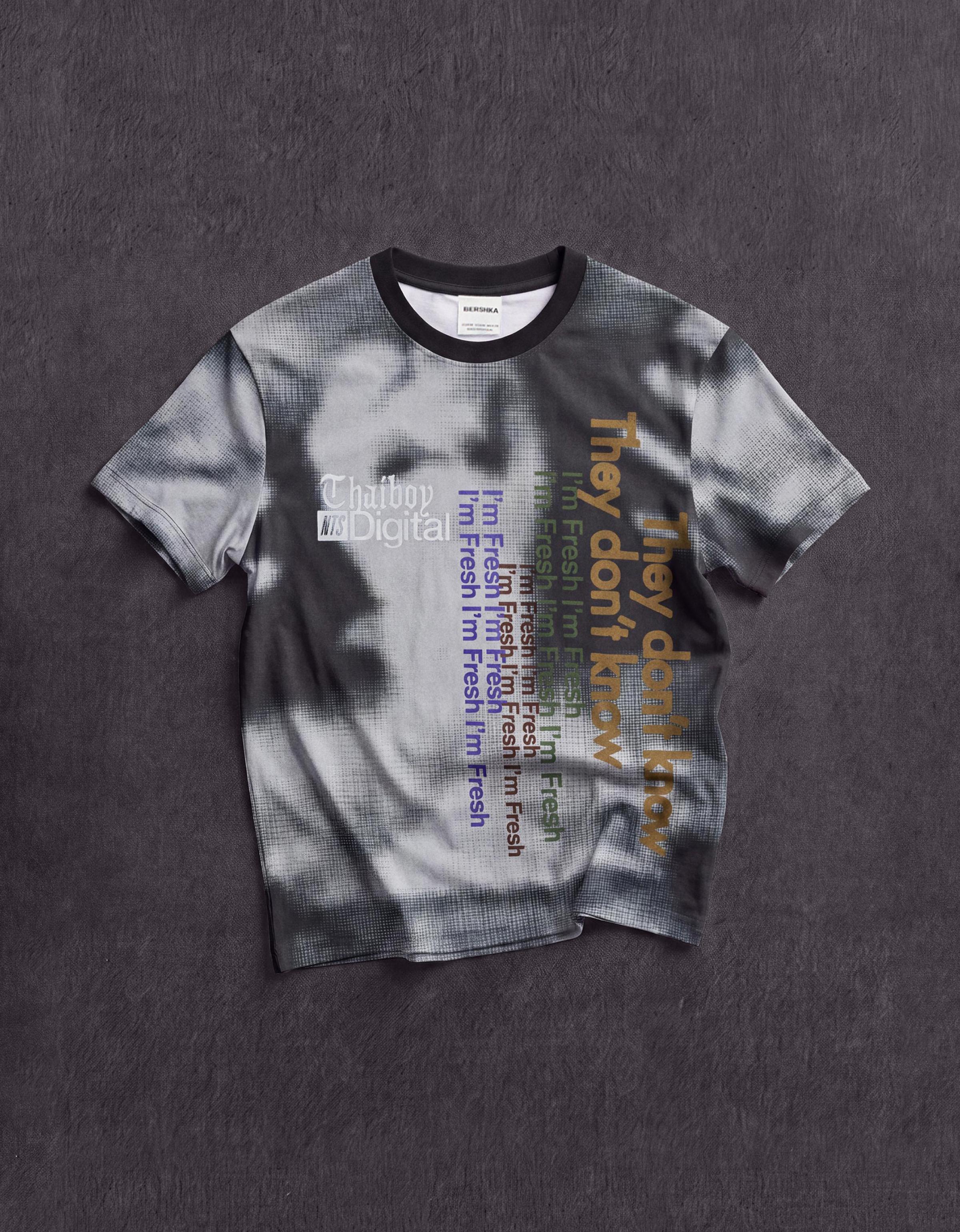 NTS X THAIBOY DIGITAL print short sleeve T-shirt — Blue