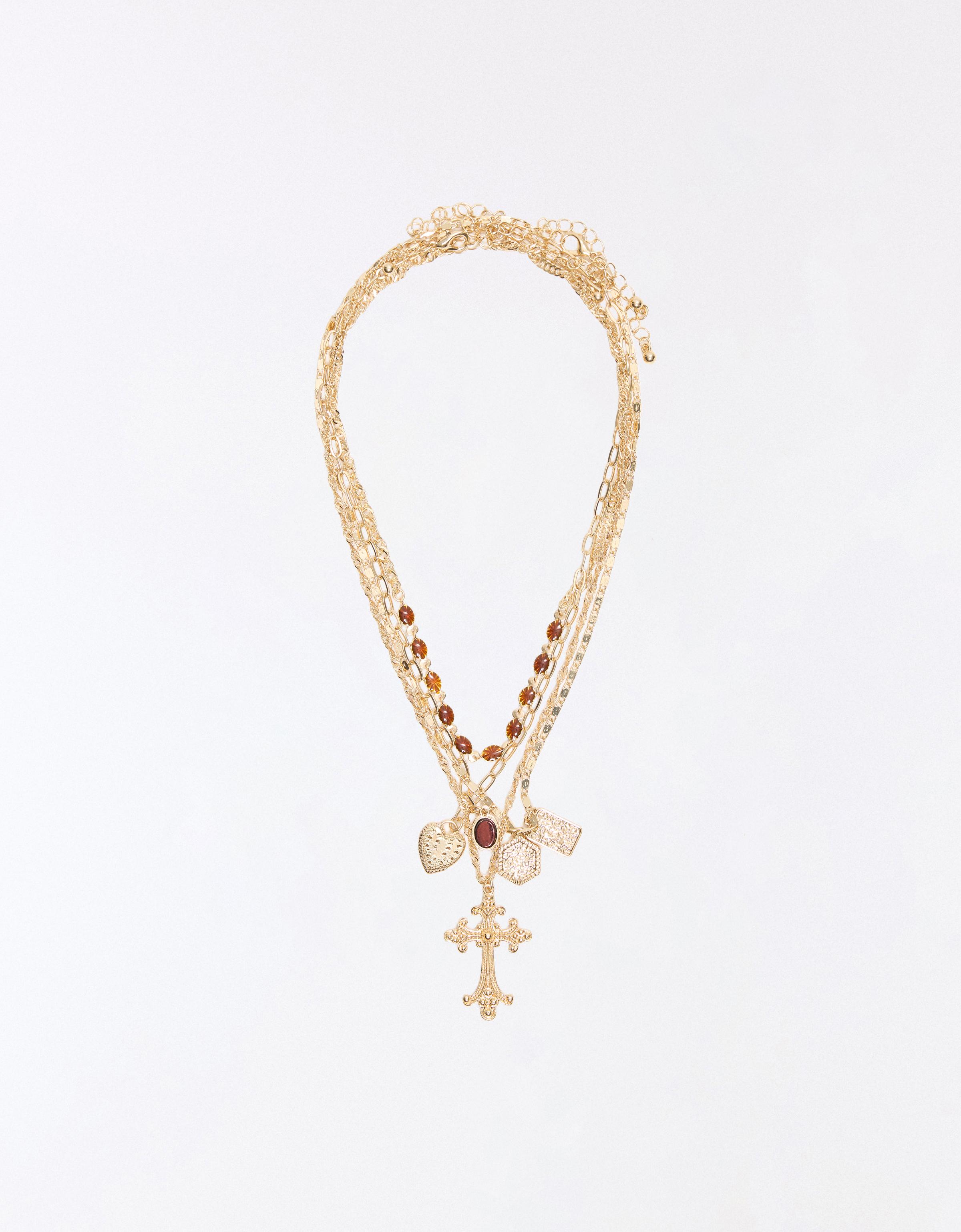 Pack of cross necklaces — Gold