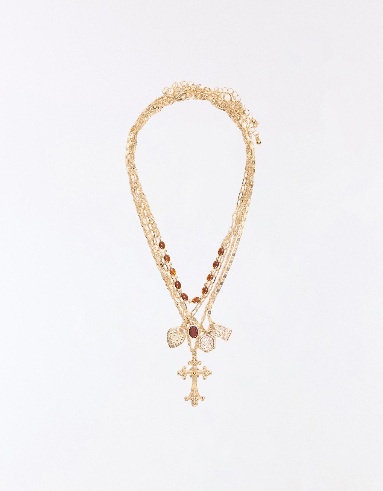 Pack of cross necklaces — Gold