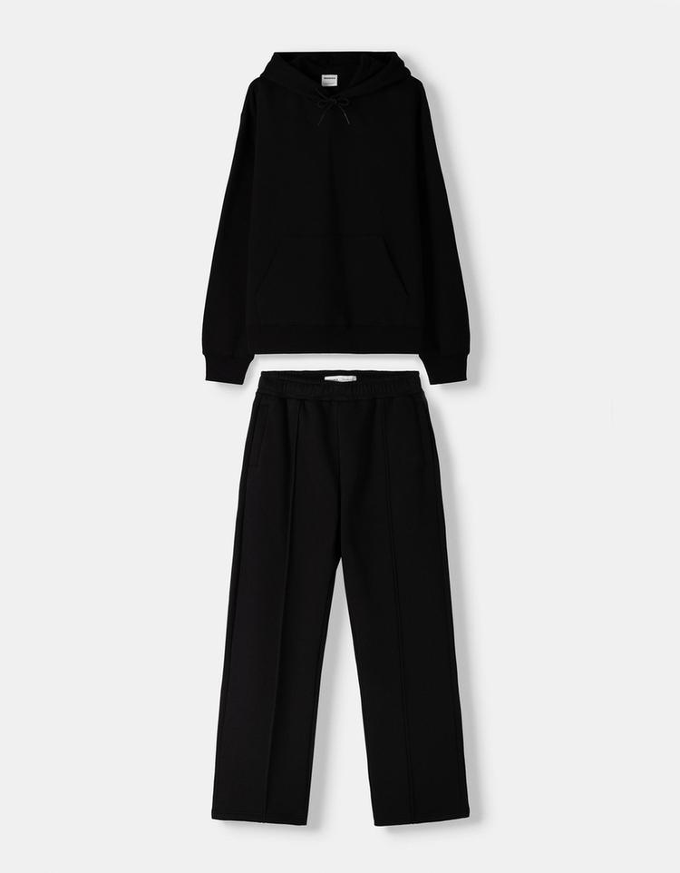 Sweatshirt ve wide leg pantolon takımı
